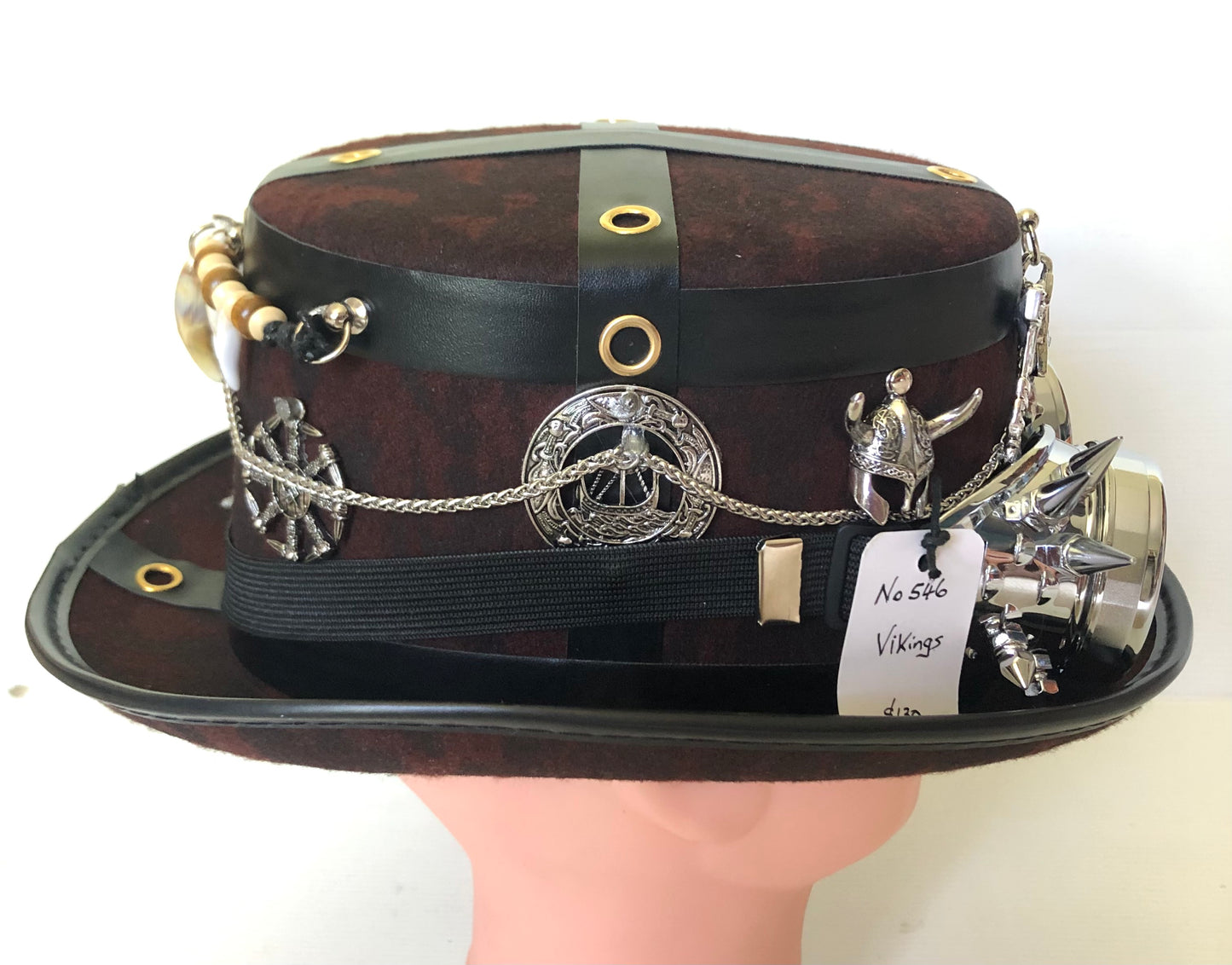 Steampunk Style (Vikings Theme) Hat with Goggles (Item #546)