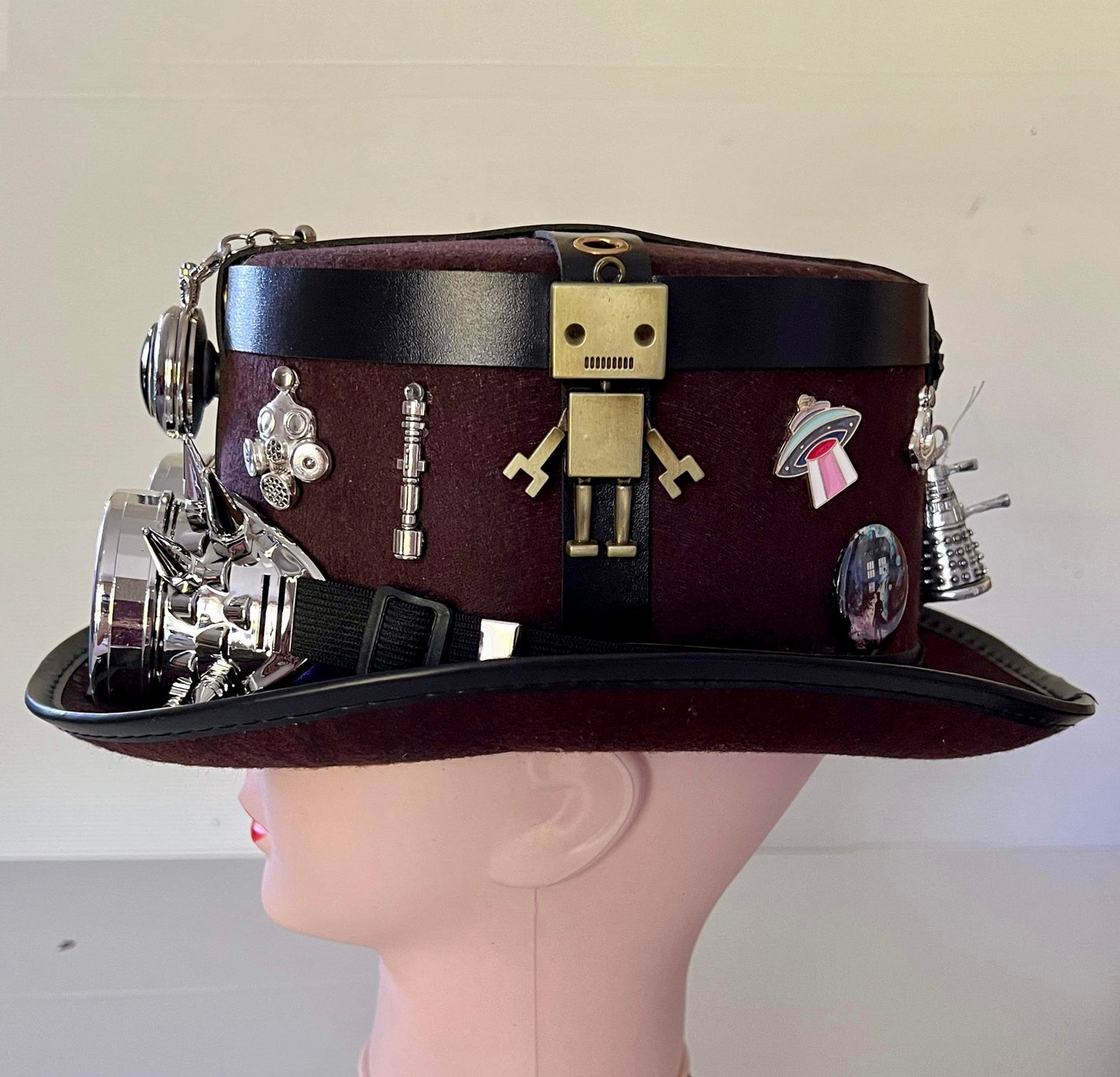 Steampunk Style Hat (Dr Who Theme) with Goggles (Item #417)
