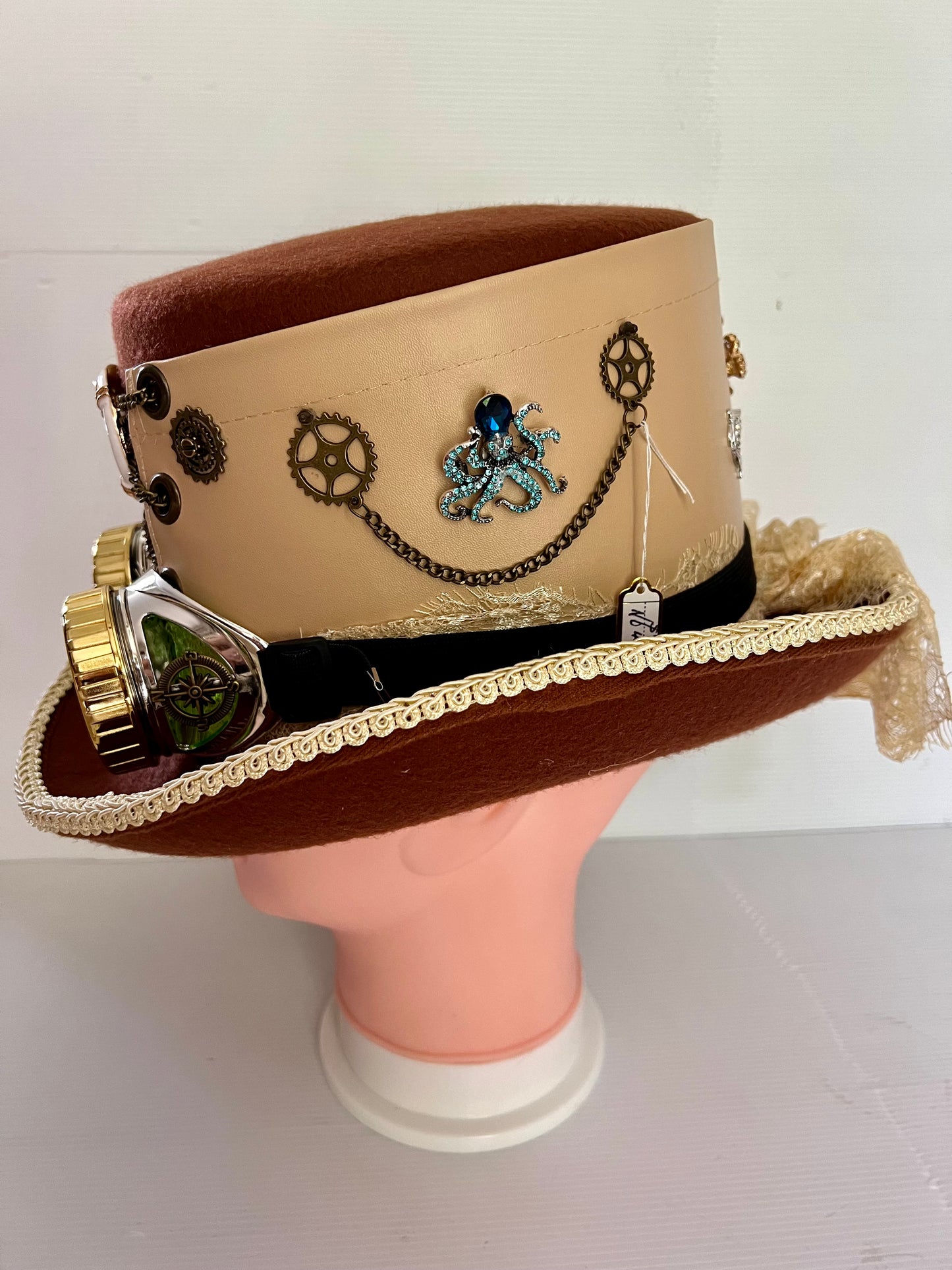 Steampunk Style(Nautical Theme)Hat with Goggles (Item #444)