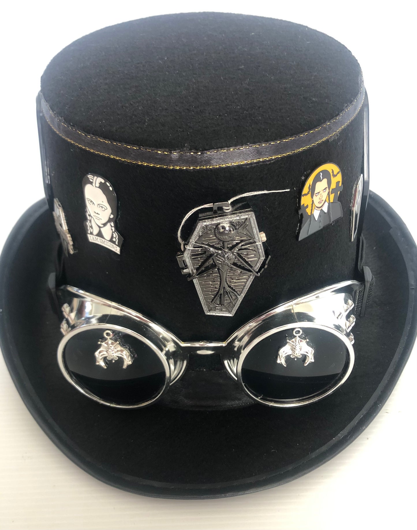 Steampunk Style { Adams Family Theme} Hat with Goggles (Item #384)