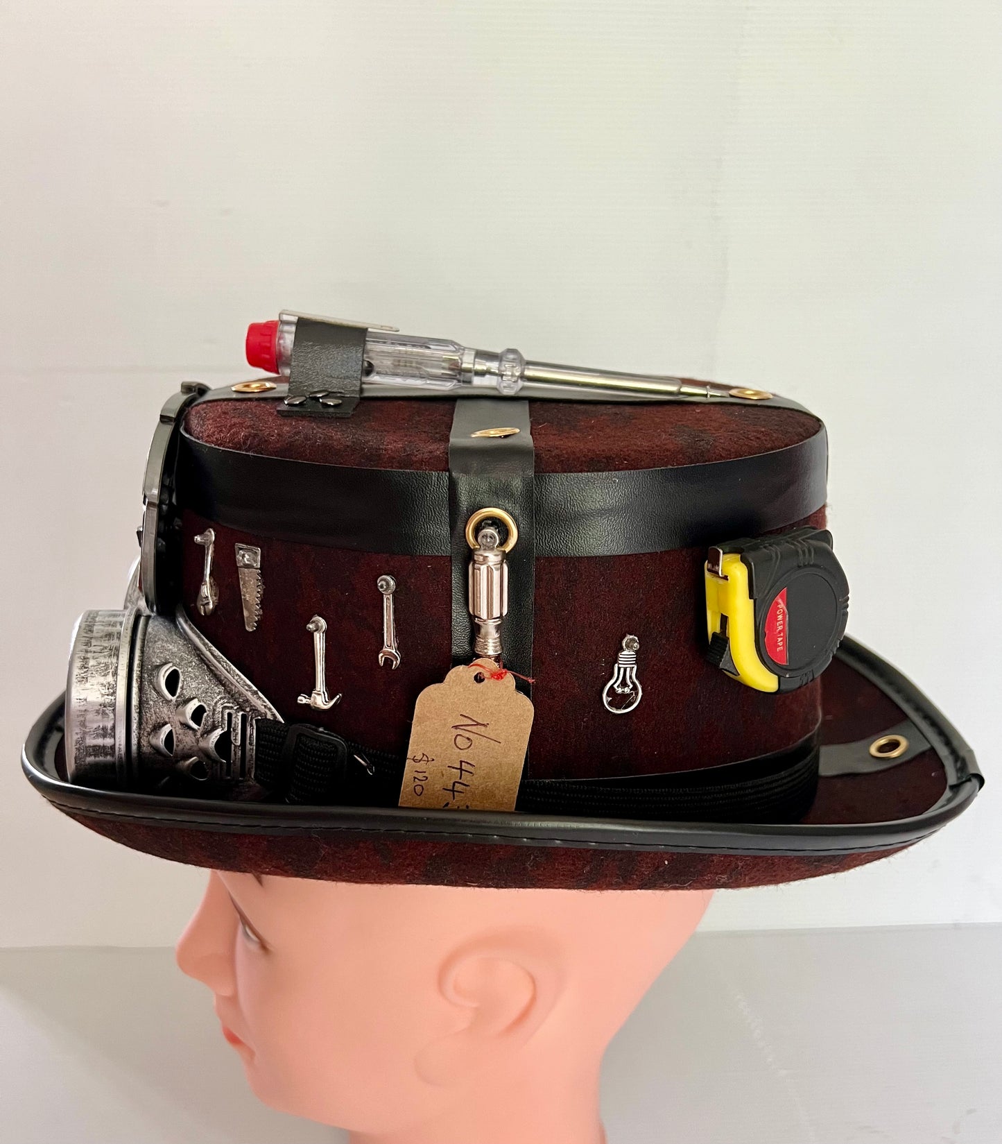 Steampunk Style (Electrician Theme)Hat with Goggles (Item #443)