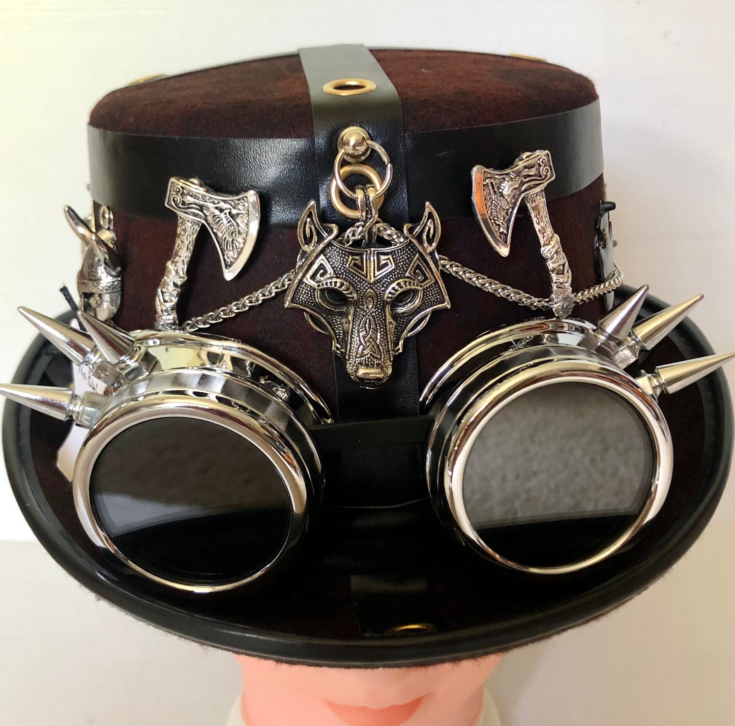 Steampunk Style (Vikings Theme) Hat with Goggles (Item #546)