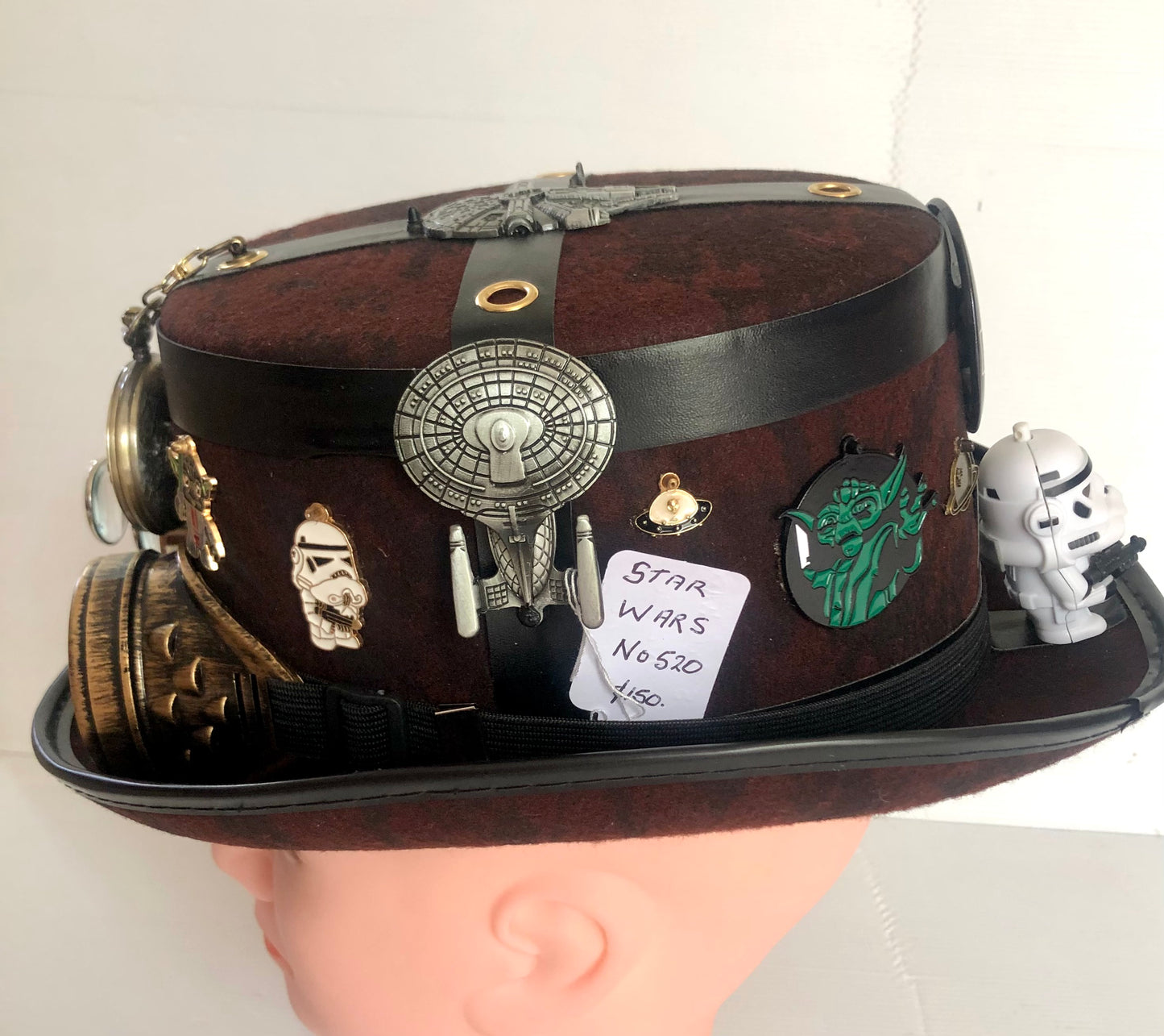 Steampunk Style (Star Wars Theme) Hat with Goggles (Item #520)