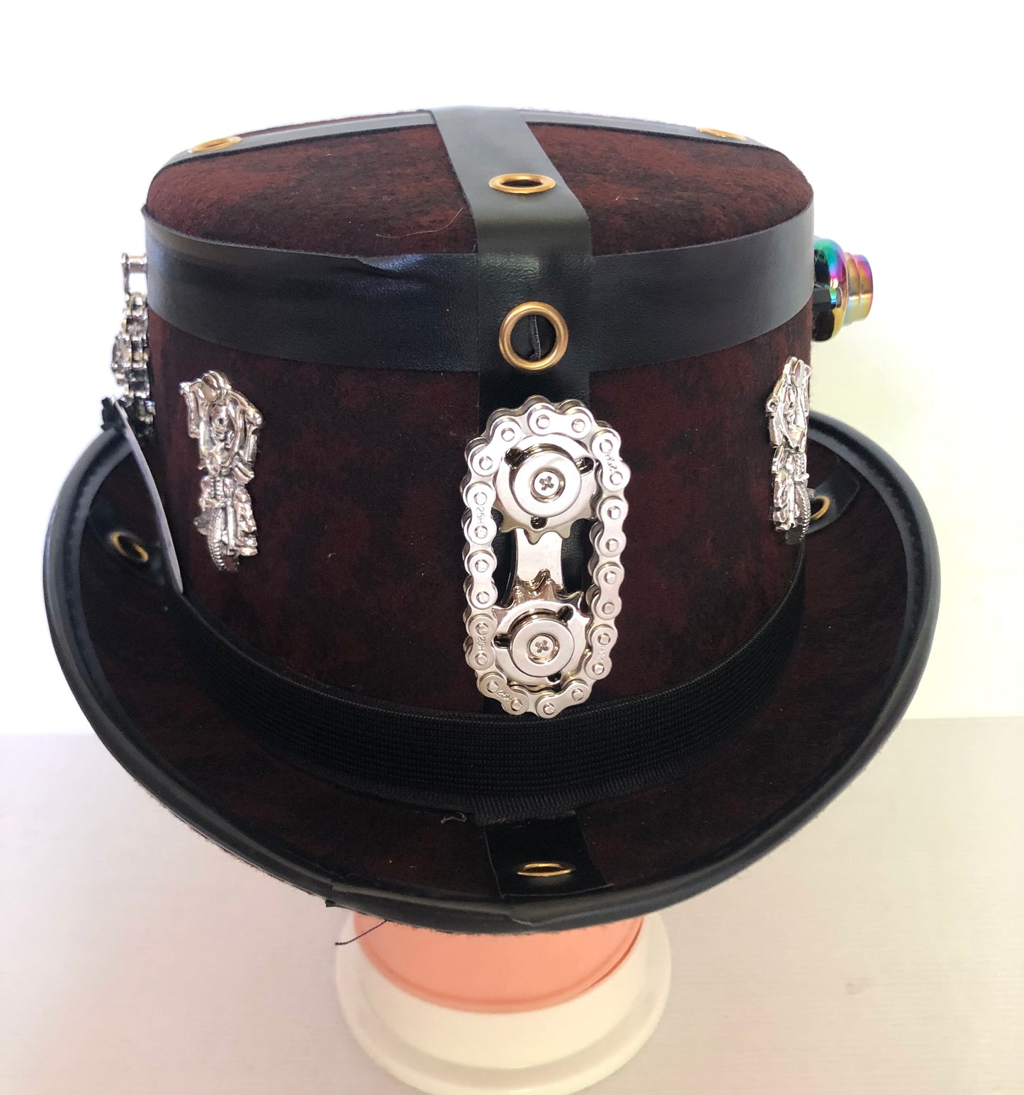 Steampunk Style (Harley Davison Theme) Hat with Goggles (Item #549)