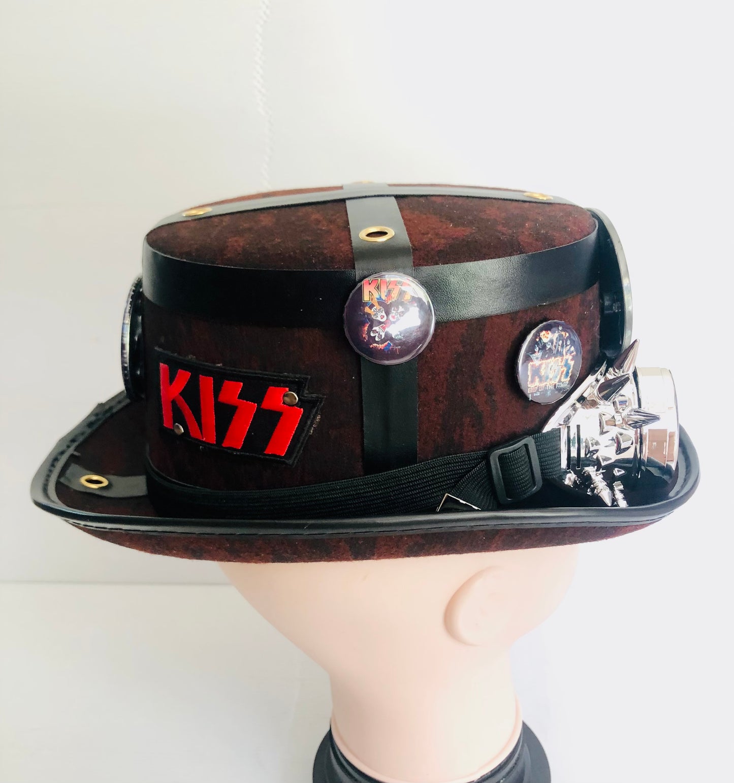 Steampunk Style  (KISS Theme) Hat with Goggles (Item #465)