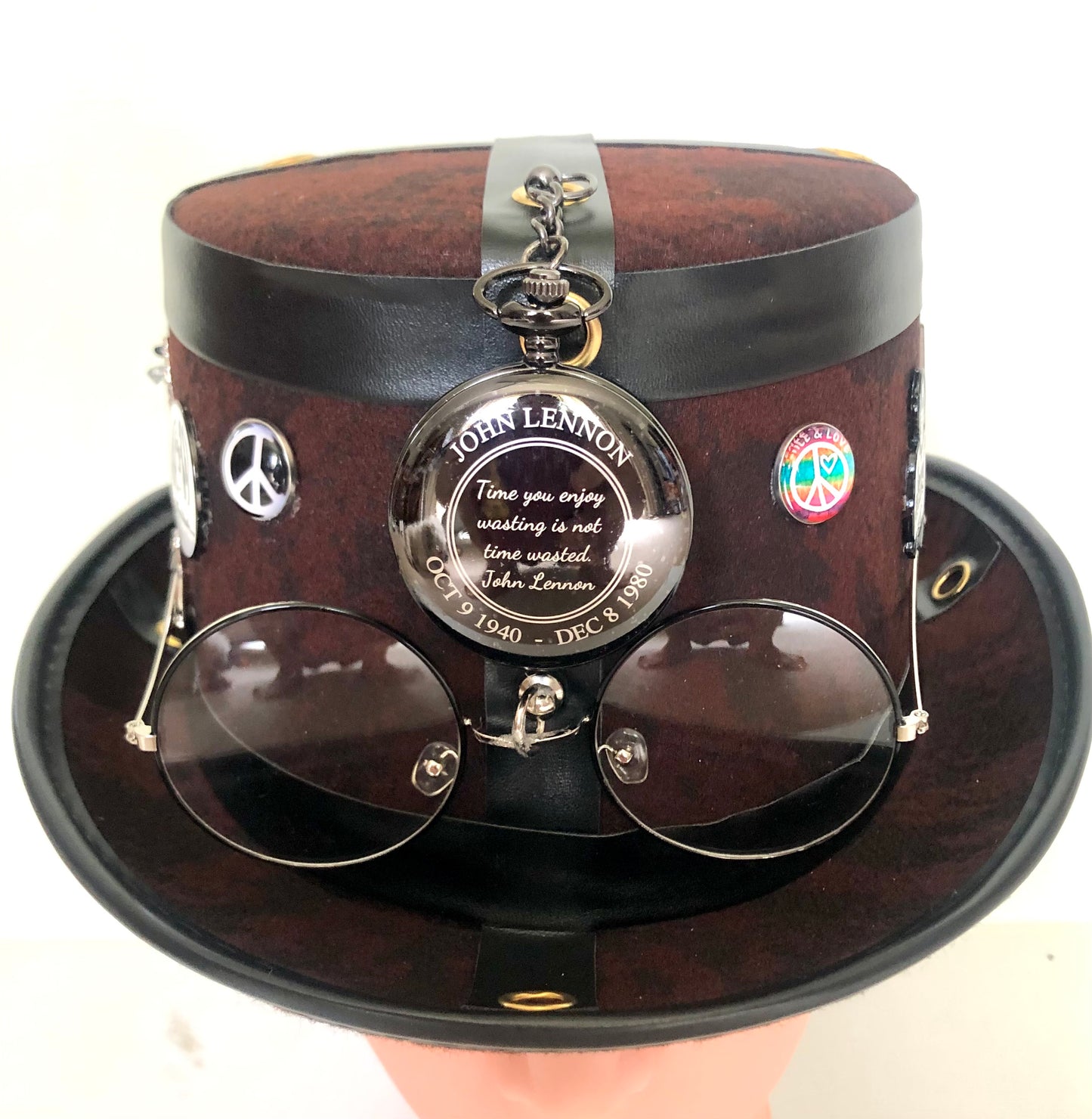 Steampunk Style (John Lennon Theme) Hat with Glasses(Item #535