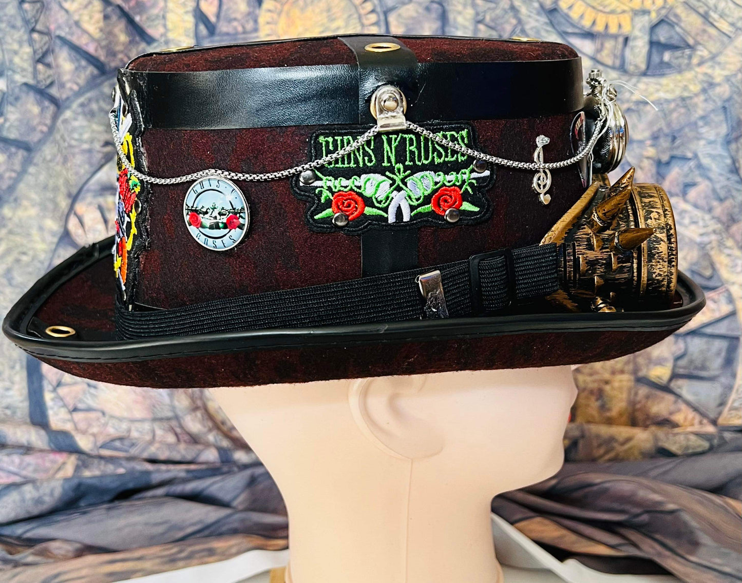 Steampunk Style Hat Gun N Roses Theme with Goggles (Item #357)