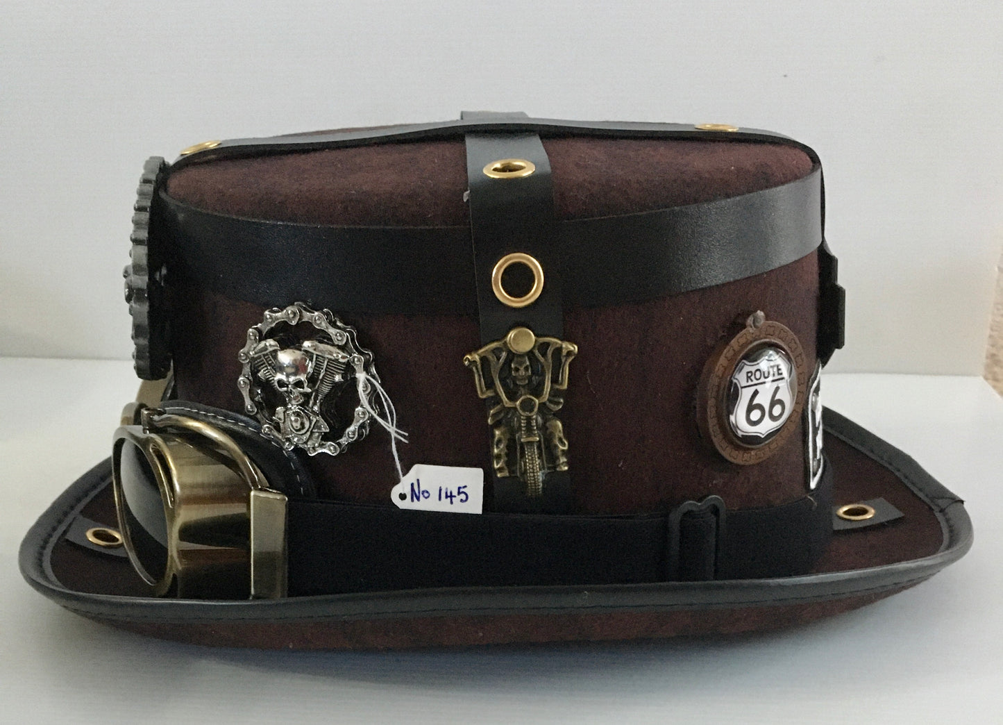 Steampunk Hat with Goggles (Item #NC145)