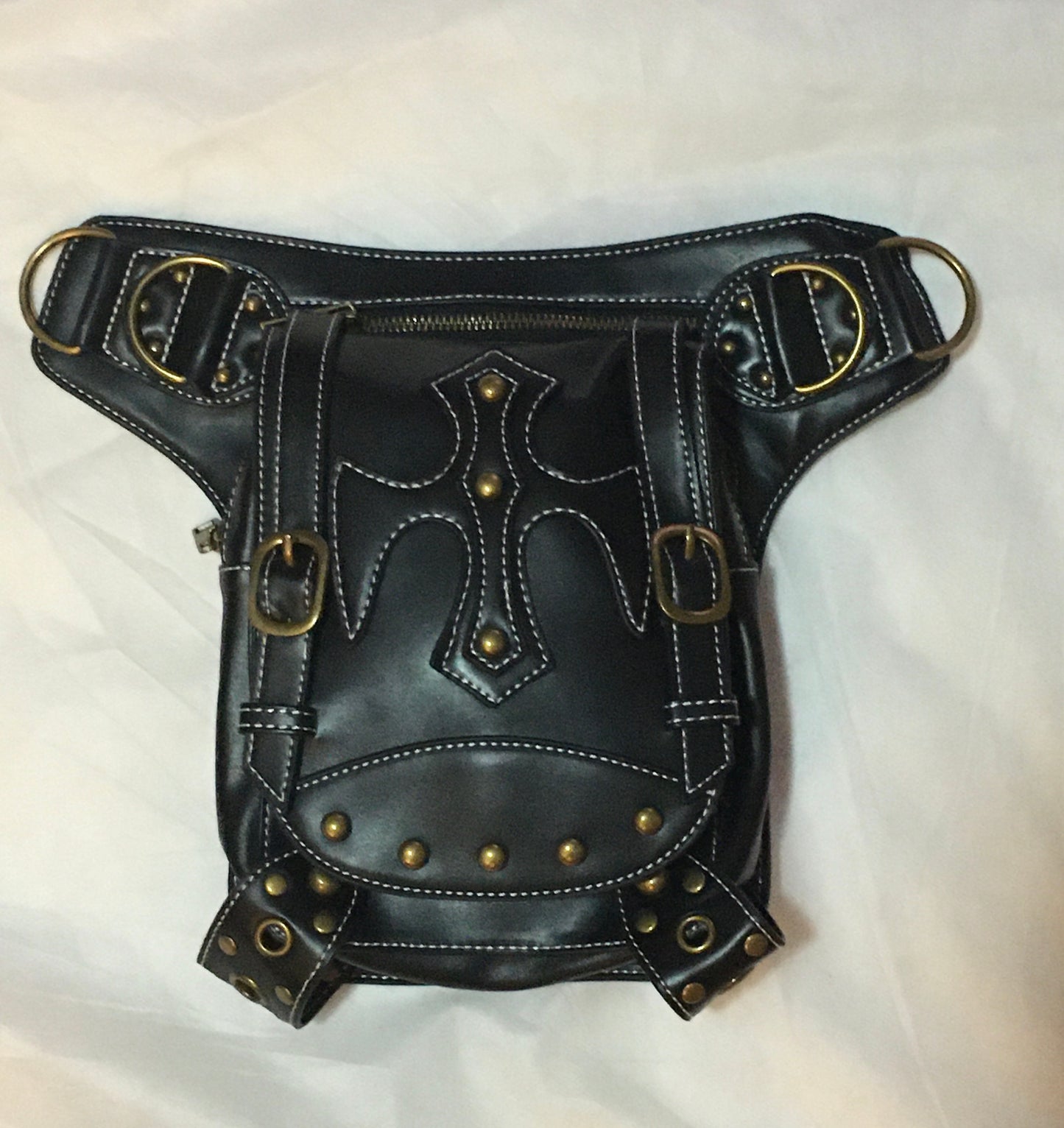 Steampunk leather bag (Item # PB043-1)