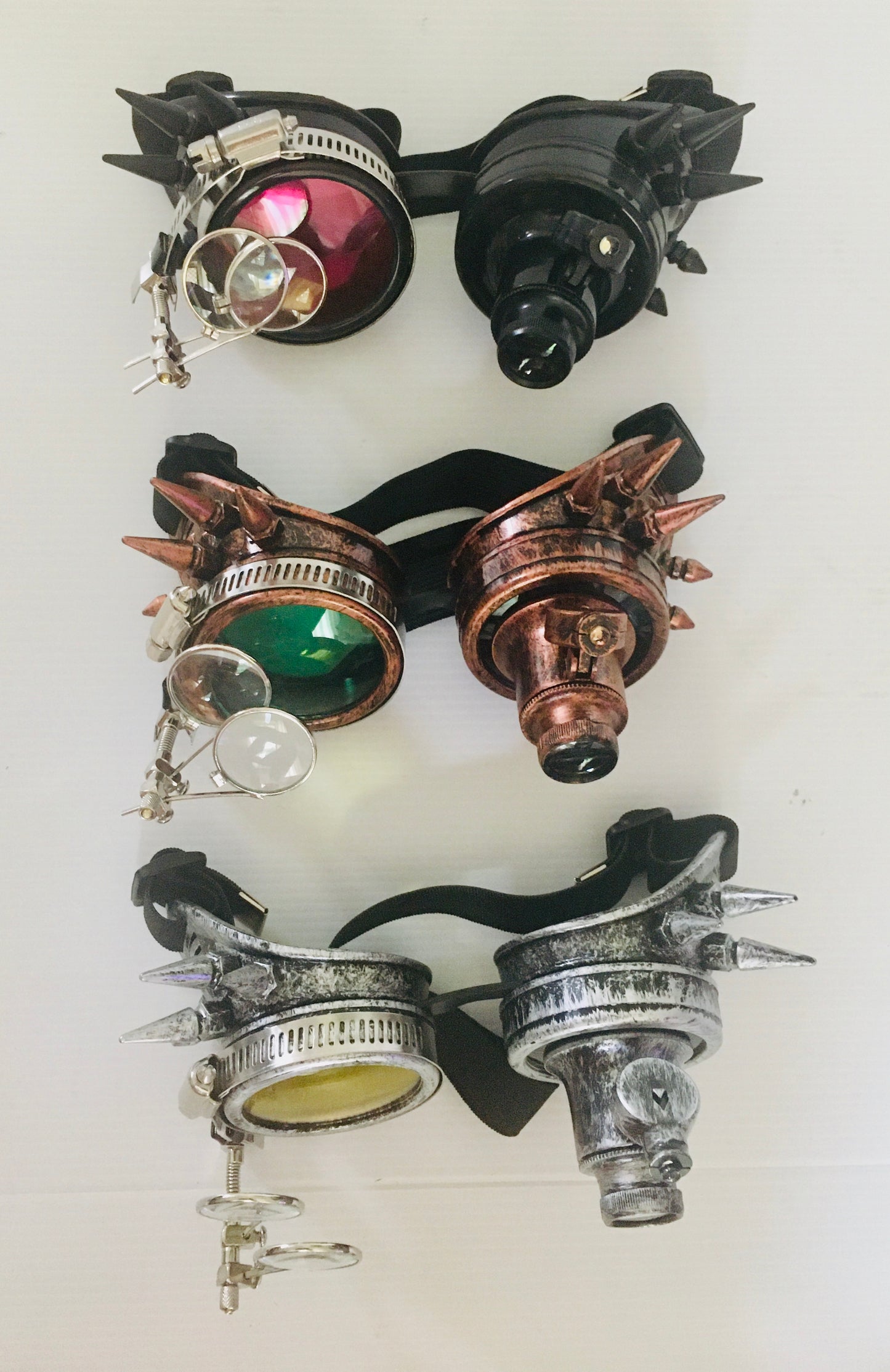 Steampunk goggles ($30 each)