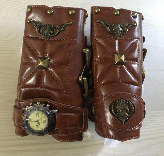 Steampunk Wrist Cuffs (Pair)