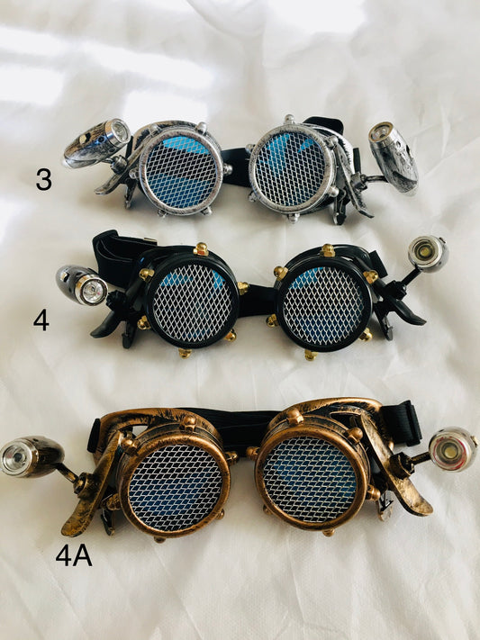 Steampunk goggles ($30 each)