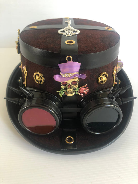 Steampunk Hat Lock Master Theme Style with Goggles (Item #272)