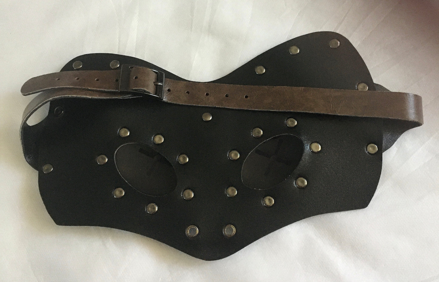 Steampunk face leather mask  (MK035)