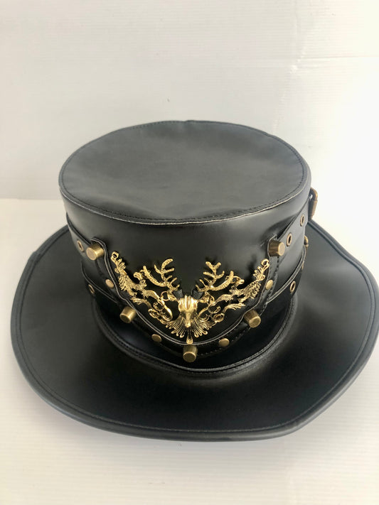 Steampunk Leather Hat