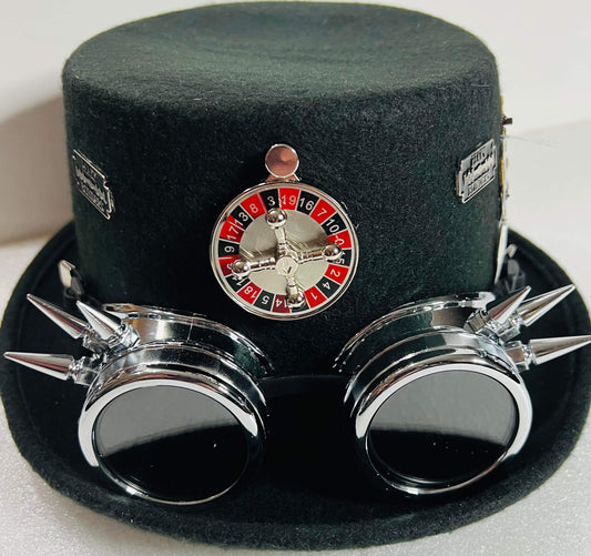Peaky Blinders Top Hat Theme with Steampunk Goggles (Item #NC159)