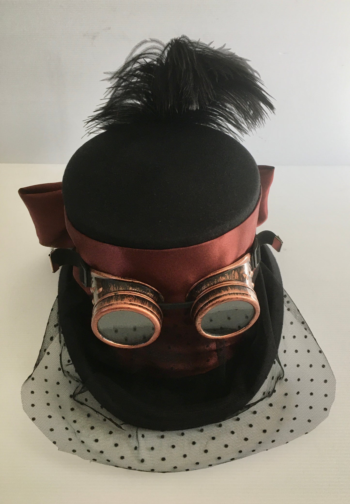 Steampunk Ladies Top Hat with Goggles