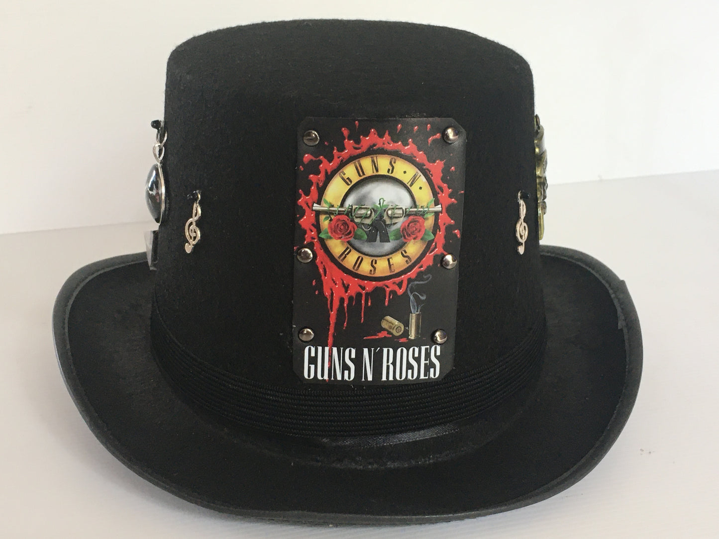 Steampunk Style Top Hat with "Guns N Roses "theme   (Item #96)