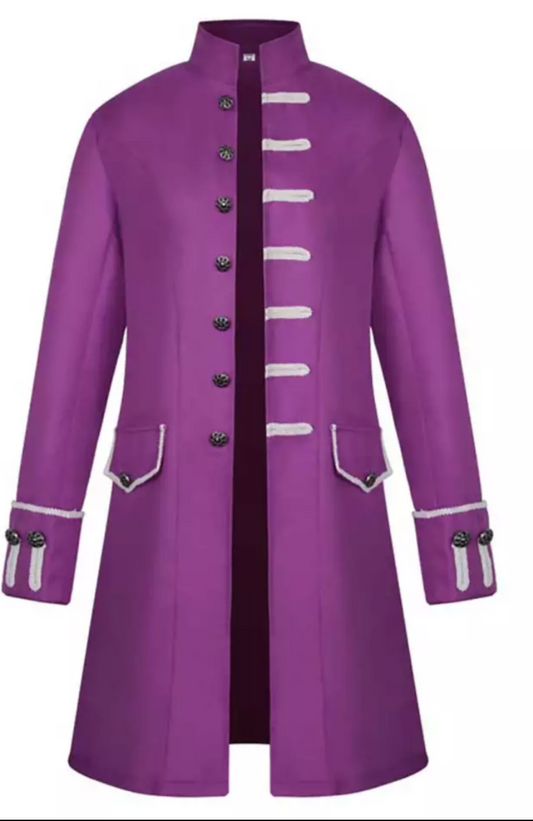 Steampunk trench coat Purple