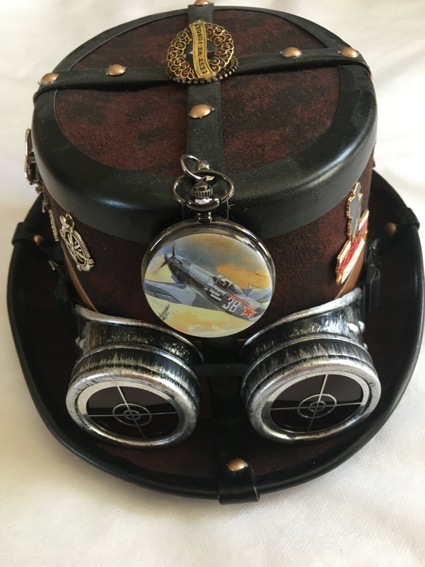 Steampunk Style Top Hat with Anzac Commemorative Theme ( Item #60)