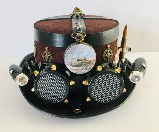 Steampunk hat with goggles (Item #NC92)