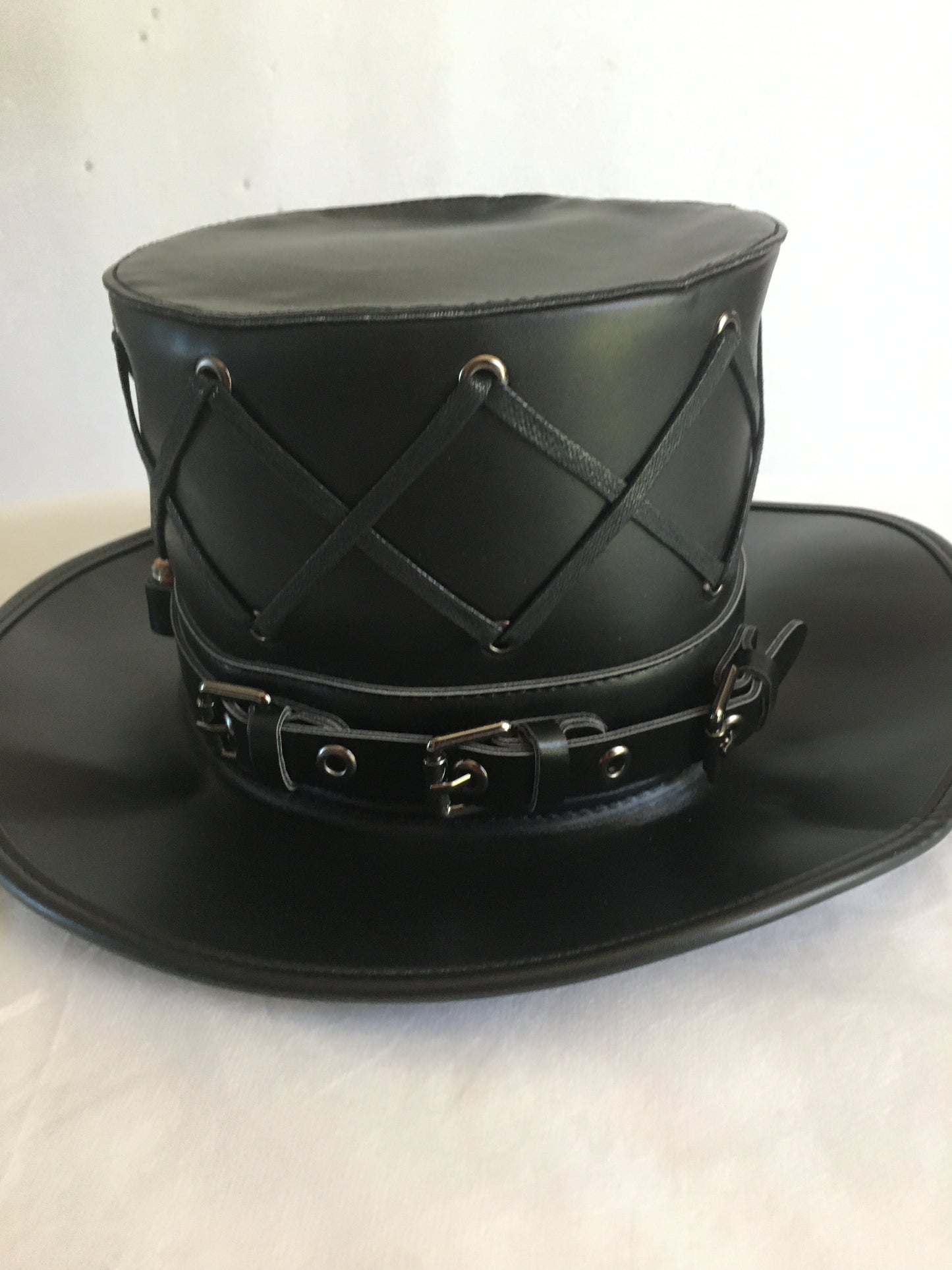 Steampunk Style  Leather Hat  with Glass Vials(PH004)