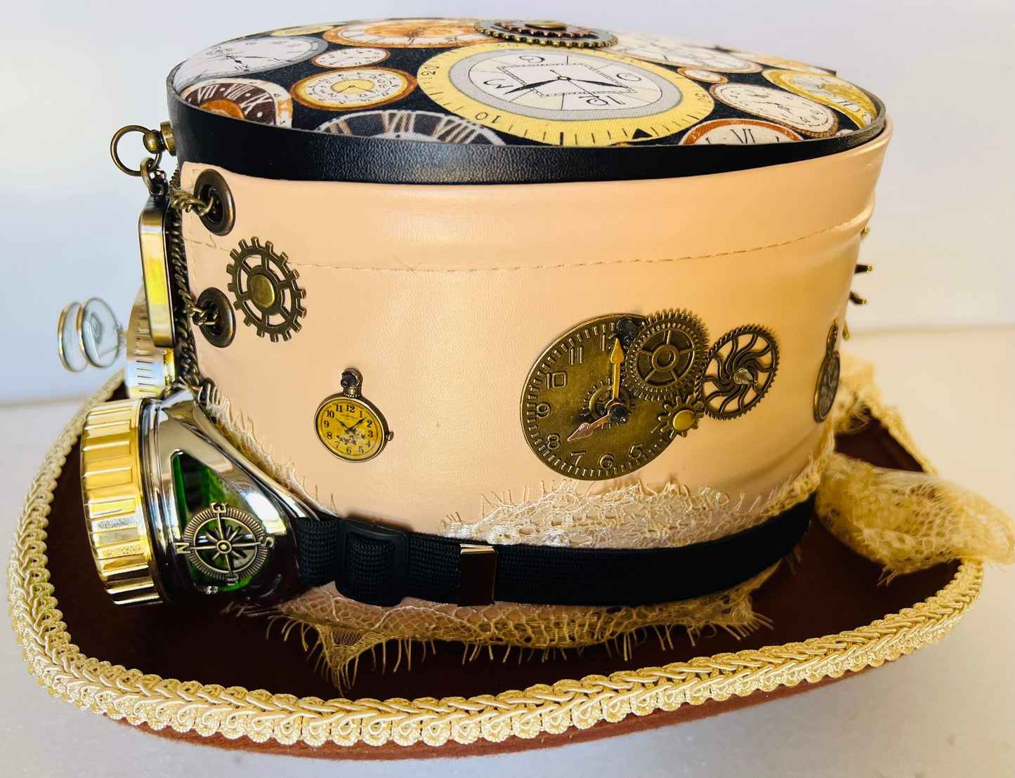 Steampunk Hat Style Time Keeper Theme with Goggles (Item #291)