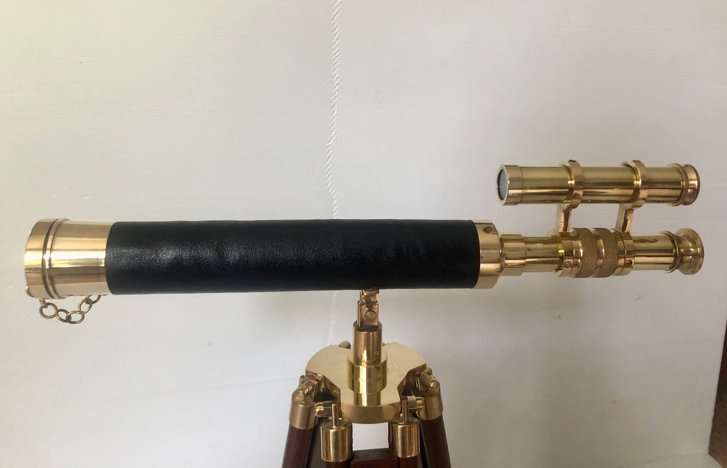 Nautical Telescope 18 "solid brass on wooden tripod