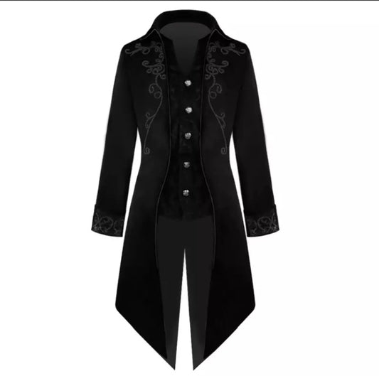 Steampunk Tuxedo Jacket. ( Black )