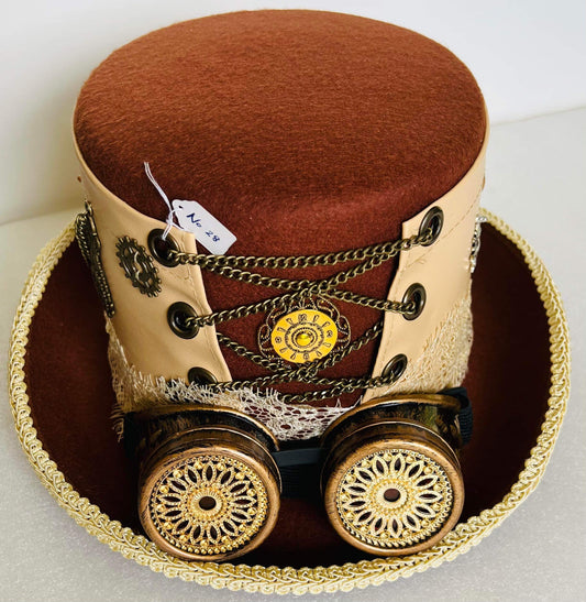 Steampunk Style Top Hat    with goggles(Item #NC25)