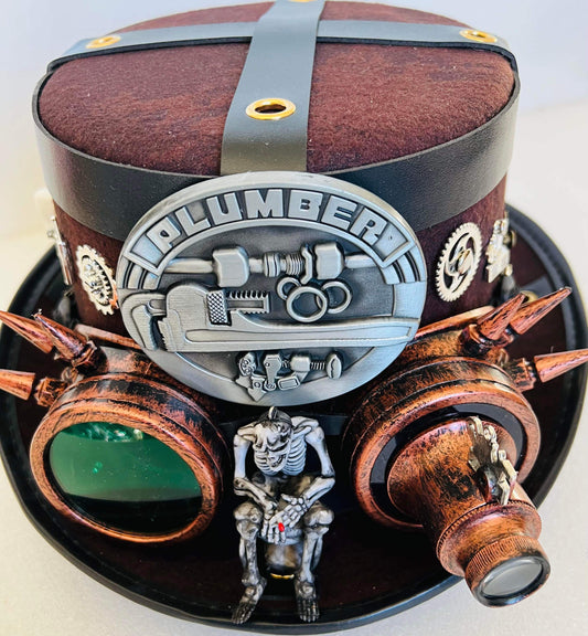 Steampunk Hat with Goggles (Item #195)