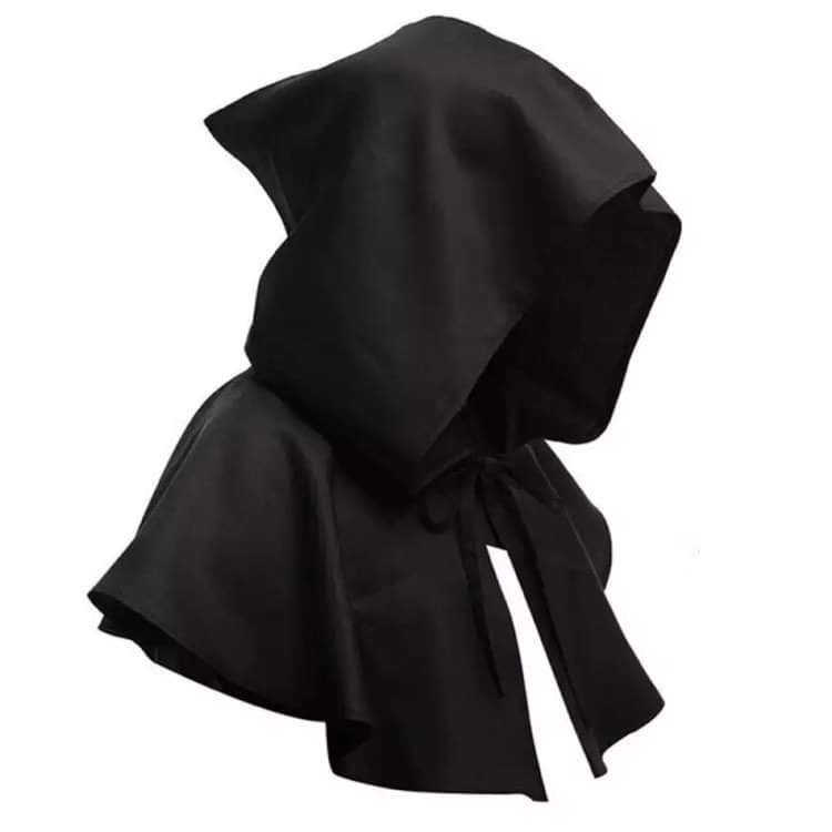 Plague Doctor Cape with hood and crucifix