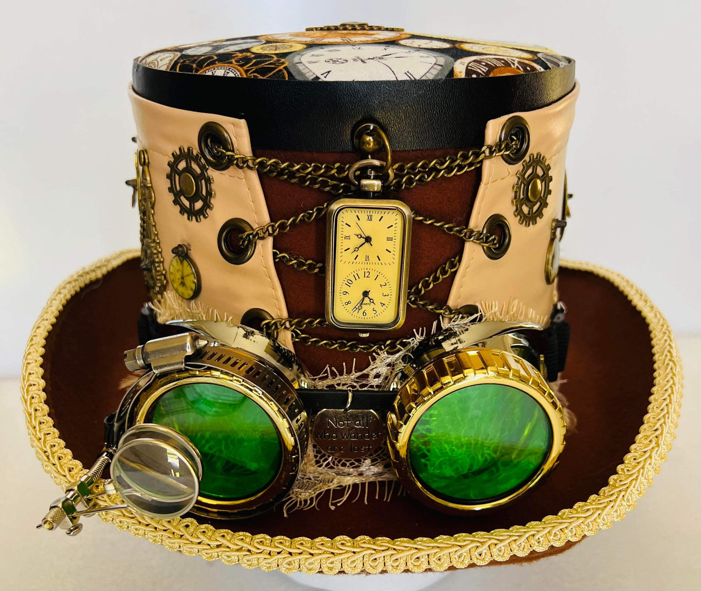 Steampunk Hat Style Time Keeper Theme with Goggles (Item #291)