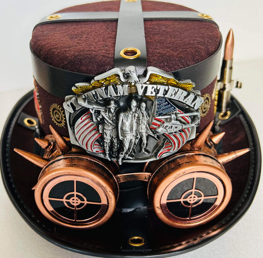 Steampunk Hat with Goggles (Item #NC134)