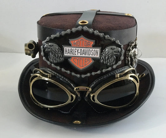 Steampunk Hat with Goggles (Item #NC145)
